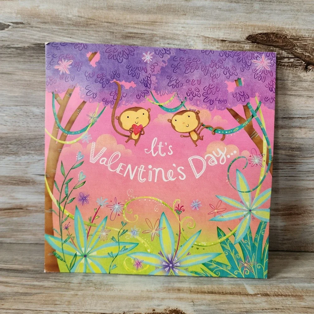 Oversized Musical Pop Up Valentine's Day Card Tarzan Boy Song Jungle Monkeys